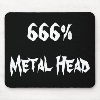 Mousepad 666% Cabeça de metal