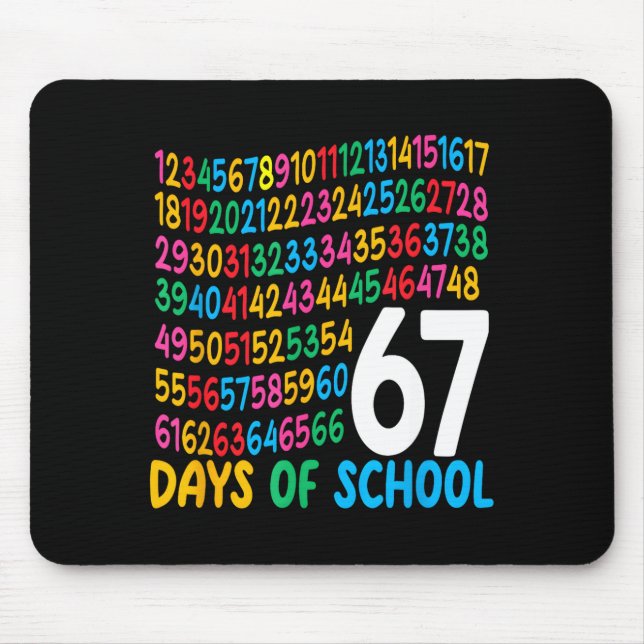 Mousepad 67º Dia De Escola 67 Números De Matemática Profess (Frente)