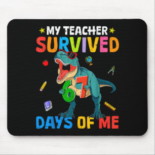 Mousepad 67º Dia De Escola Meu Professor Sobreviveu 67 Dias