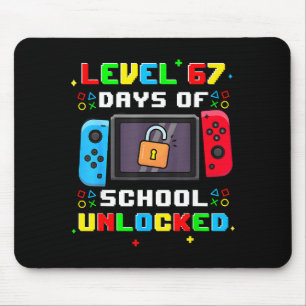 Mousepad 67º dia do nível escolar 67 dias de escola desbloq