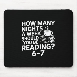 Mousepad 67 Amante da Leitura de Livros Divertido Seis Sete