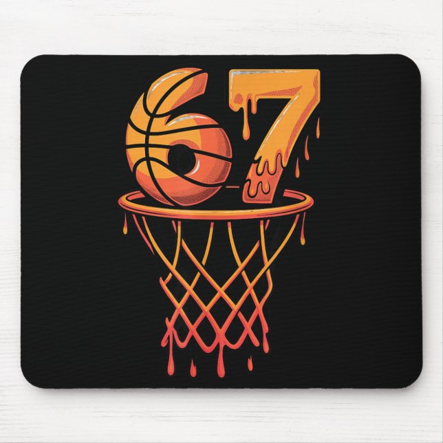 Mousepad 67 Basquete Sorvete Drip Six Seven (Frente)