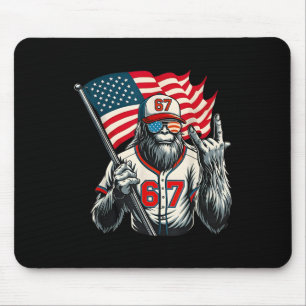 Mousepad 67 Bigfoot Meme Engraçado Seis Sete Gíria Gen Alph