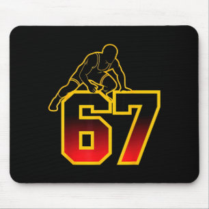 Mousepad 67 Brainrot Juventude Wrestling Drip - Crianças En