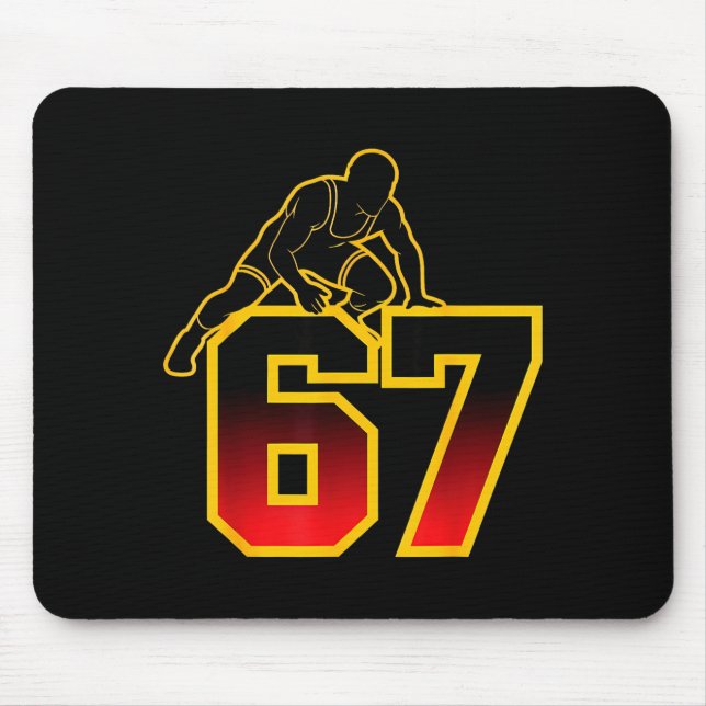 Mousepad 67 Brainrot Juventude Wrestling Drip - Crianças En (Frente)
