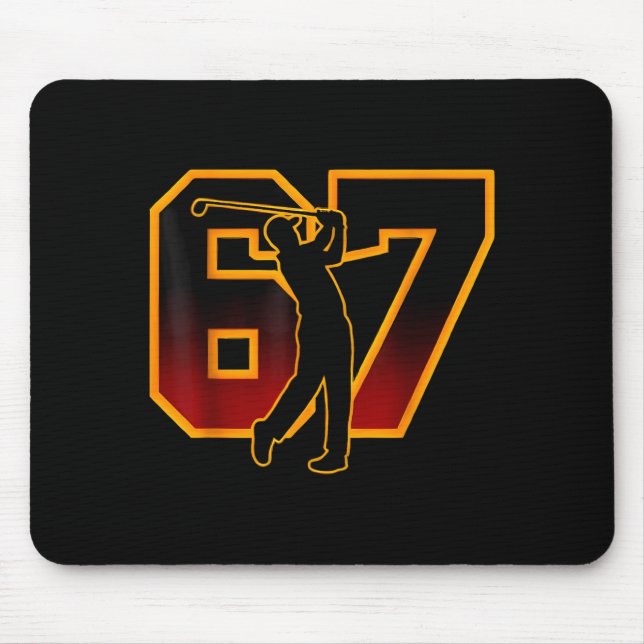 Mousepad 67 Brainrot Youth Golf Drip - Funny Kids 67  (Frente)