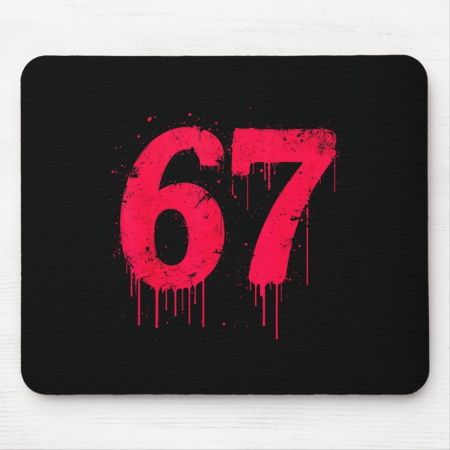 Mousepad 67 Camisa, 67 Meme Seis Sete Homens Adolescentes C (Frente)