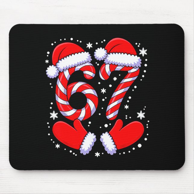 Mousepad 67 Candy Canes Santa  (Frente)