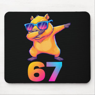 Mousepad 67 Capivara Seis Sete Meme Animal Capivara Legal D