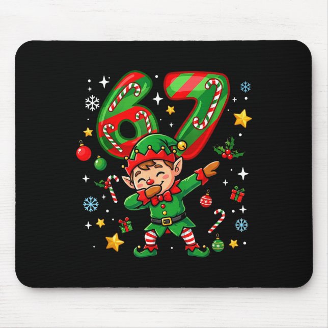 Mousepad 67 Christmas Funny 67 Meme Youth Kids Elf 67  (Frente)
