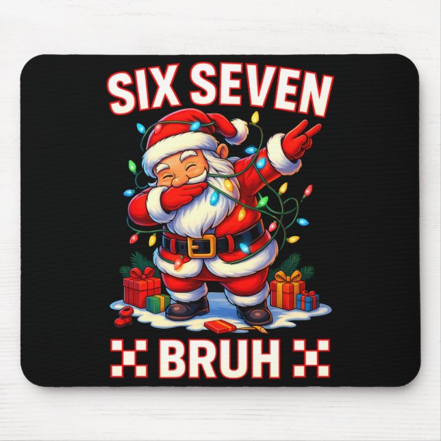 Mousepad 67 Christmas Shirt Santa Six Seven Bruh Men Women  (Frente)