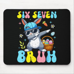 Mousepad 67 Coelho de Páscoa Seis Sete Bruh Dabbing Bunny