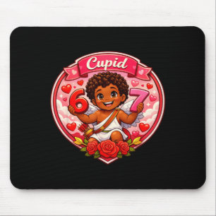 Mousepad 67 Cupid Afro-Americano Tendência de Meme do Dia d
