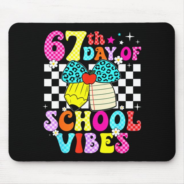 Mousepad 67 Days Of School Meme 100th Day Of School Vibes S (Frente)