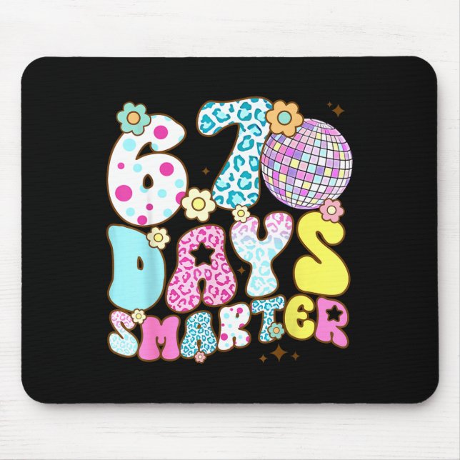 Mousepad 67 Days Smarter 67 Days School Teacher Students Me (Frente)