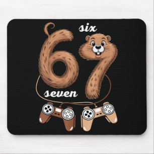Mousepad 67 Dia da Marmota Seis Sete Meme Meninos Jogos Inf