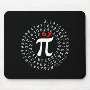 Mousepad 67 dia seis sete meme símbolo professor de matemát