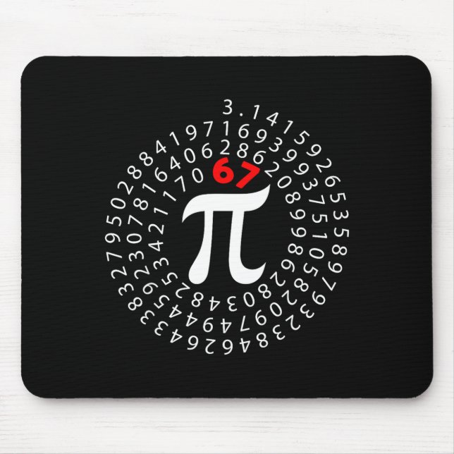 Mousepad 67 dia seis sete meme símbolo professor de matemát (Frente)