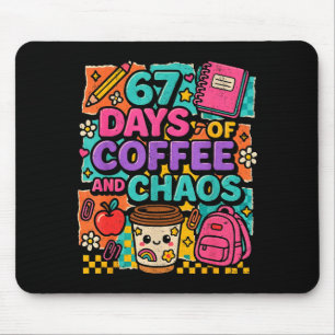 Mousepad 67 Dias De Café E Caos Citação Divertida