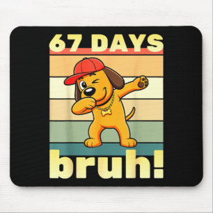 Mousepad 67 Dias De Escola Bruh Meme Divertido Professores