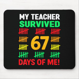 Mousepad 67 Dias De Escola Crianças 67 Camisa Meninos 6 7 C