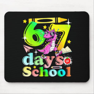 Mousepad 67 Dias De Escola Engraçado 6-7 Crianças Meninas U