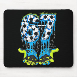 Mousepad 67 Drip Futebol Geração Alfa Gíria Seis Sete Meme
