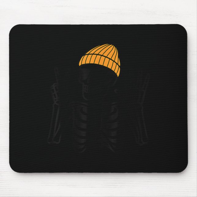 Mousepad 67 Esqueleto de Halloween Sinal de Paz Meme Divert (Frente)