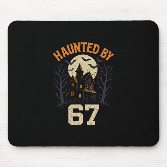 Mousepad 67 Fantasia de Halloween de Meme Assombrada  (Frente)