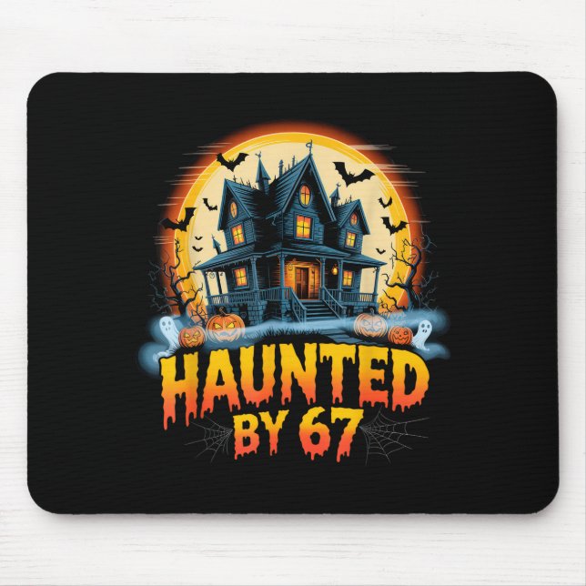 Mousepad 67 Fantasia de Halloween de Meme Assombrada por 6- (Frente)