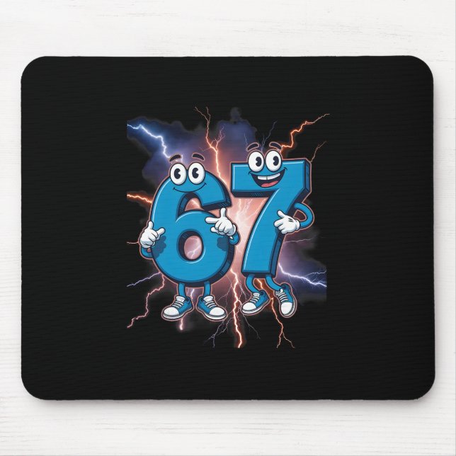 Mousepad 67 Fantasia Infantil Divertida Meme Italiano Brain (Frente)