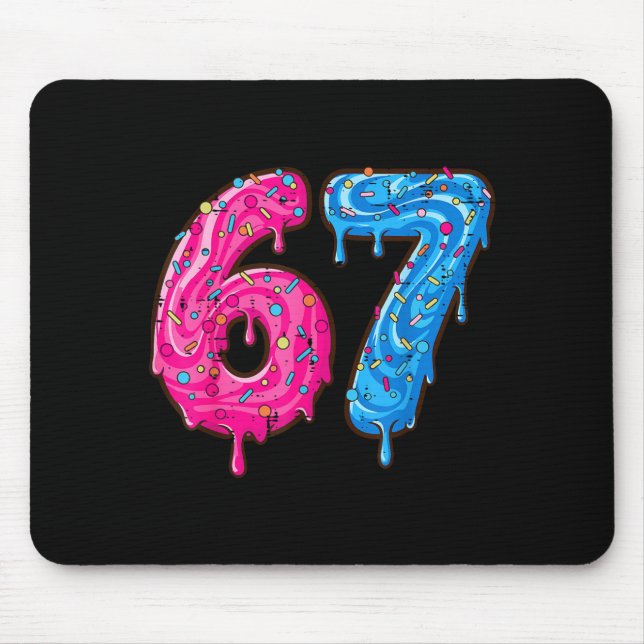 Mousepad 67 Fantasia Seis Sete Meme Número 6 7 Nele Juventu (Frente)