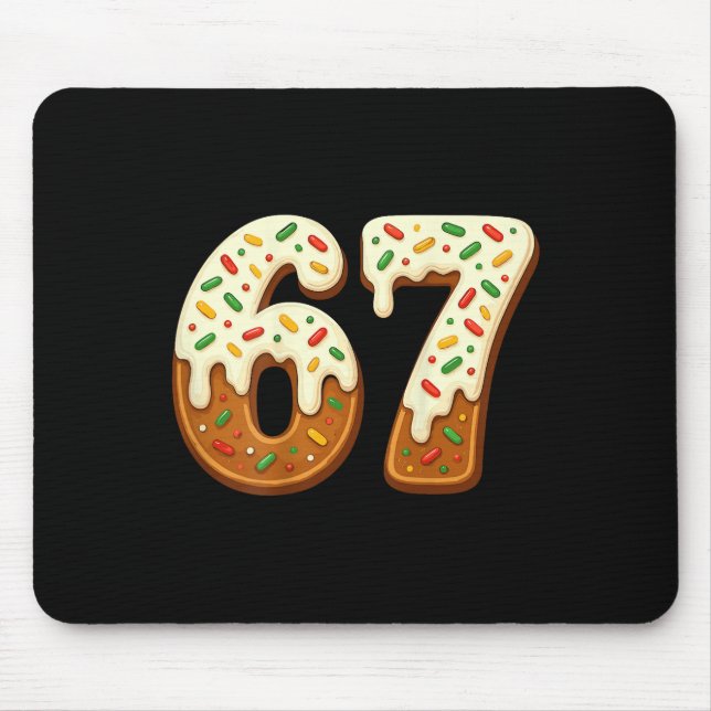Mousepad 67 Férias de Natal 6 7 Meme Gíria Gen Alpha Costas (Frente)