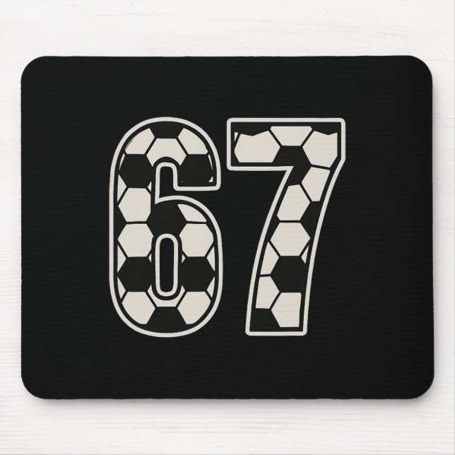 Mousepad 67 Futebol Seis Sete 6 7 Meme 67 _1  (Frente)