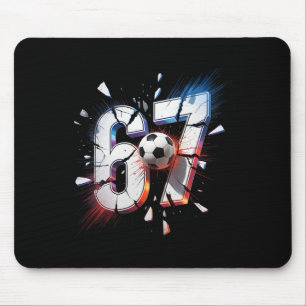 Mousepad 67 Futebol Six Seven 6 7 Meme 67 