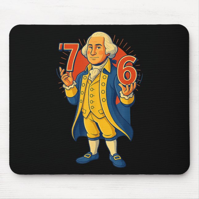 Mousepad 67 George Washington Meme Divertido Seis Sete Gera (Frente)