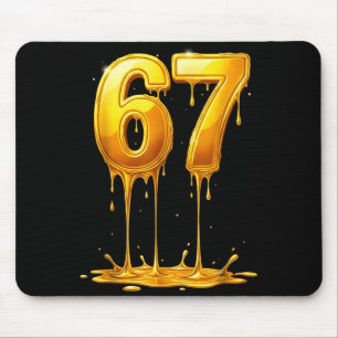 Mousepad 67 Gota de Ouro Divertido Seis Sete Meme Meninos C