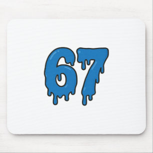 Mousepad 67 Gotejamento Derreter Seis Sete Meme Alpha Gen G
