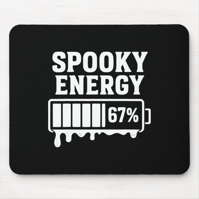 Mousepad 67 Halloween Energias Assustadoras Memes Brainrot  (Frente)