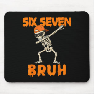Mousepad 67 Halloween Engraçado Seis Sete Meme Brainrot Abó