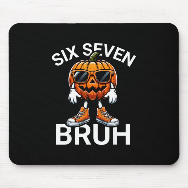 Mousepad 67 Halloween Engraçado Seis Sete Meme Brainrot Abó (Frente)