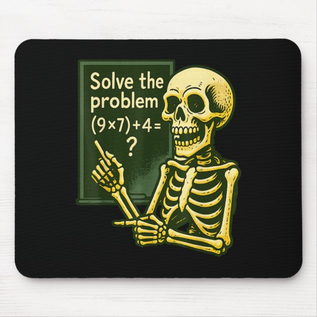 Mousepad 67 Halloween Matemática Divertido Seis Sete Meme B (Frente)