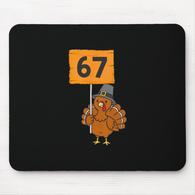 Mousepad 67 Humor de meme 6-7 Engraçado Seis Sete Peru Dia  (Frente)