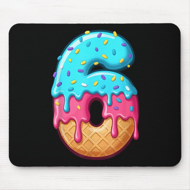 Mousepad 67 Ice Cream Drip Meme Funny 6 7 Halloween Costume (Frente)