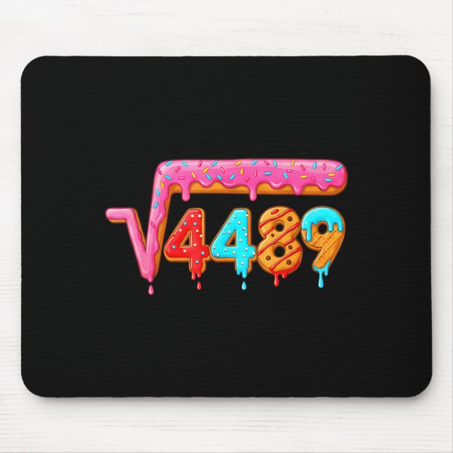 Mousepad 67 Ice Cream Drip Meme Math Teacher School Square  (Frente)