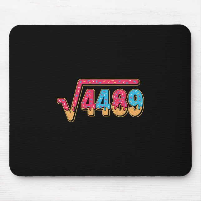 Mousepad 67 Ice Cream Drip Meme Math Teacher School Square  (Frente)