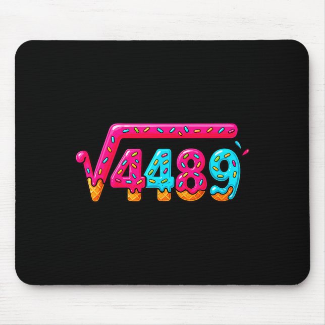 Mousepad 67 Ice Cream Drip Meme Square Root 4489 Slang Math (Frente)