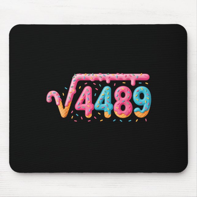 Mousepad 67 Ice Cream Drip Meme Square Root 4489 Slang Math (Frente)