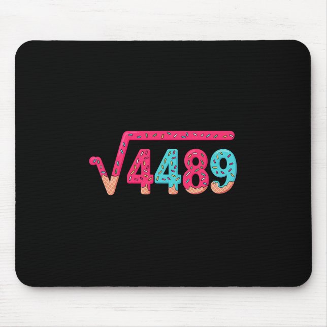 Mousepad 67 Ice Cream Drip Meme Square Root 4489 Slang Math (Frente)