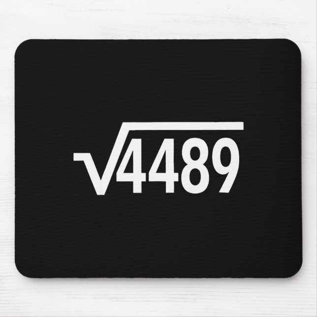 Mousepad 67 Ice Cream Drip Meme Square Root 4489 Slang Math (Frente)